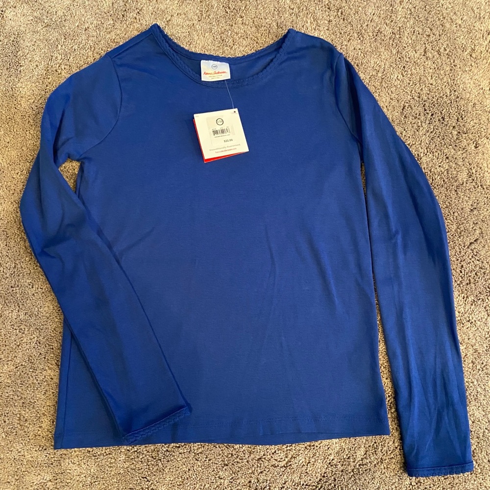 Hanna Andersson Navy Long Sleeve Top NWT